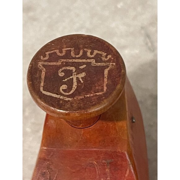 Vintage Floresheim Wooden Shoe Tree Form Adjustable Ventilated Monogram Crest - Picture 2 of 8